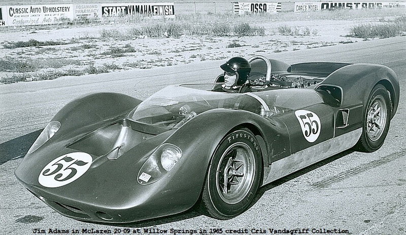 Name:  3_Jim_Adams_in_McLaren_20-09_at_Willow_Springs_in_1965_Credit_Cris_Vandagriff_Collection.jpg
Views: 2912
Size:  154.8 KB