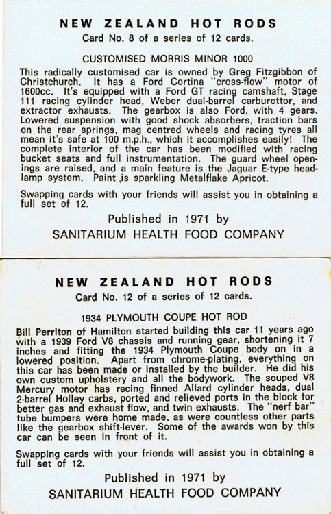 Name:  NZ Hot Rod card series #8, #12 1971 back Morris and Plymouth CCI06102015_0008 (515x800) (483x750.jpg
Views: 1711
Size:  180.3 KB