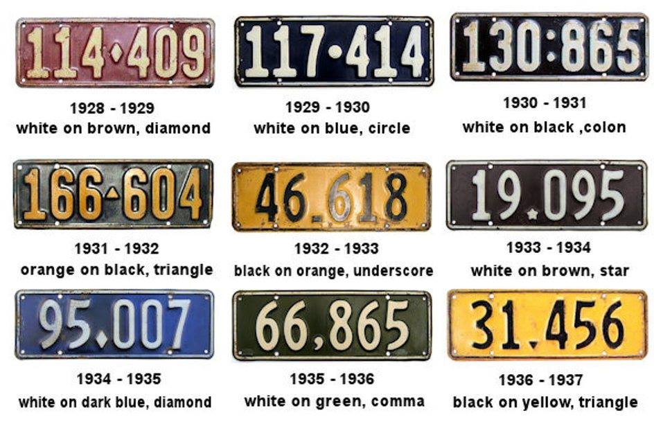 Name:  NZ Number plates #2, 1928 - 1937.jpg
Views: 2945
Size:  97.9 KB