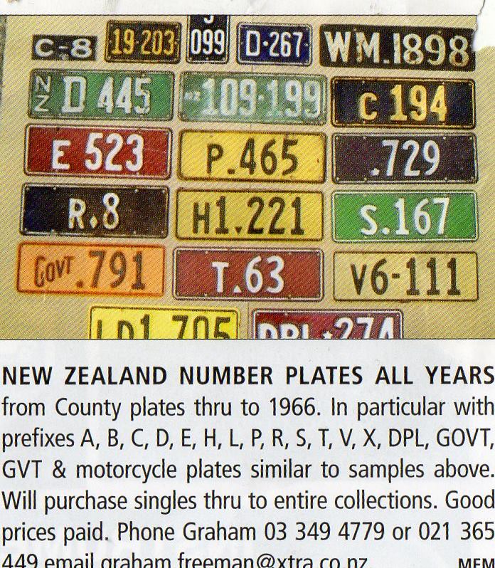 Name:  NZ Number plates #4, 1937 - 1966 Govt & special plates D A Howell.jpg
Views: 2078
Size:  170.0 KB