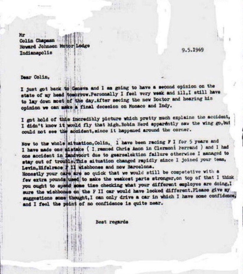 Name:  Jochen Rindt letter to Colin Chapman. 1969..jpg
Views: 1388
Size:  156.2 KB