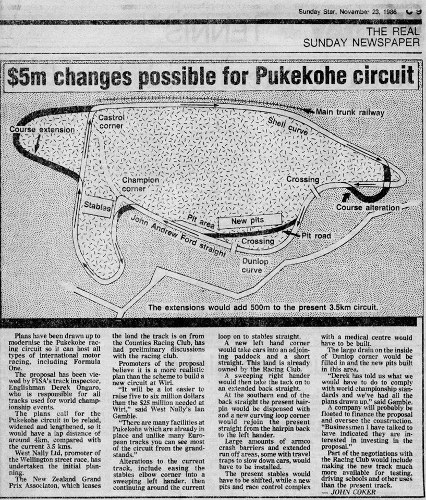 Name:  Motor Racing Pukekohe #43 1986 Plans for revised Track Sunday Star 23 Nov 86 TRS Milan Fistonic .jpg
Views: 1393
Size:  157.7 KB