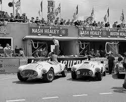 Name:  AH 100 #196 Nash Healey race #10 and #11 1953 Le Mans race Chris Dimmock archives .jpg
Views: 5261
Size:  12.8 KB