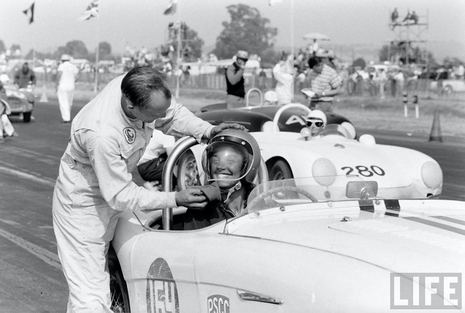 Name:  AH 100S #105 Barbara Windhorst Austin Healey 100S Sandy Hale Porsche 550 Sypder, '60 Santa Barba.jpg
Views: 1113
Size:  84.1 KB