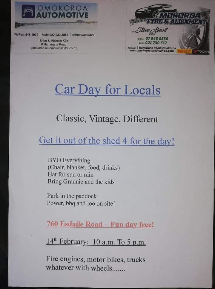 Name:  C and C 2021 #101 Car Day Pahoia 14 Feb 2021 poster S Abbot B Kirk .jpg
Views: 2314
Size:  50.5 KB