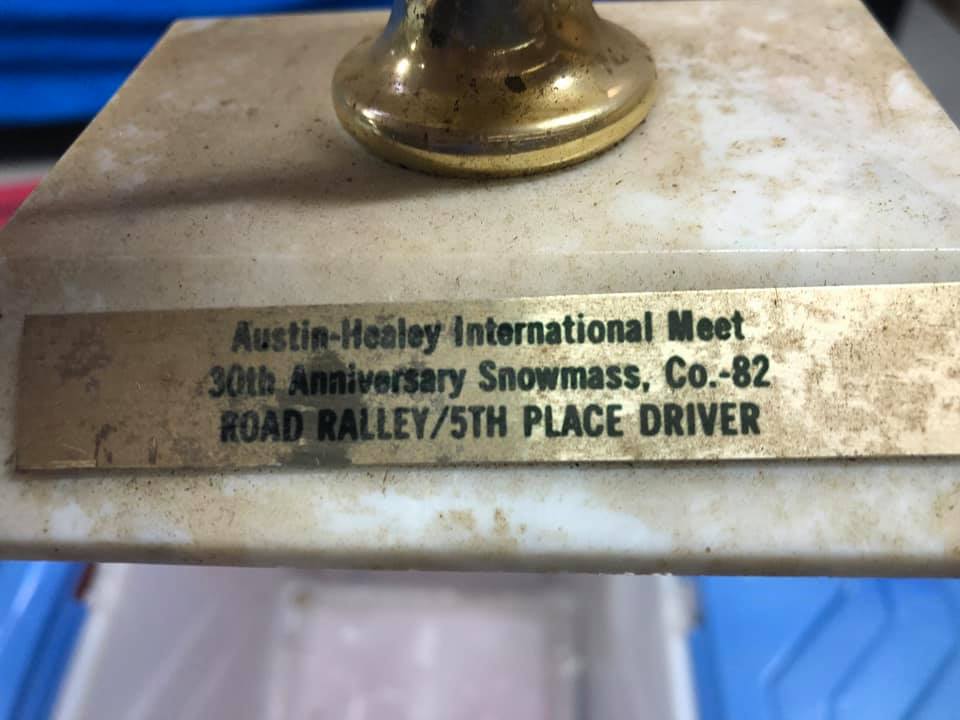 Name:  Healey Trip 1982 #227 AH 3000 BJ8 Michigan Plate 1982 Ralley Trophy 5th place Ron Edwards R Edwa.jpg
Views: 495
Size:  64.9 KB