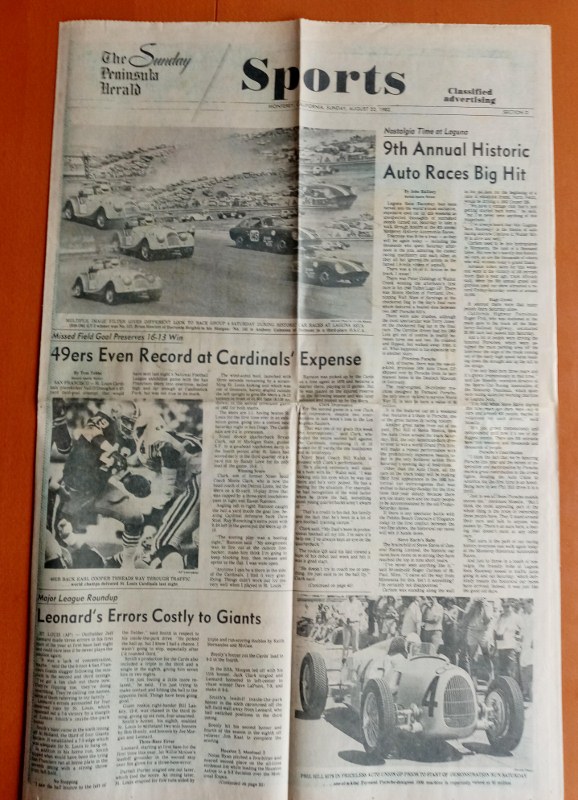 Name:  Healey Trip 1982 #179 9th Monterey Historics Peninsula Herald report 22 August 1982 sml Roger Do.jpg
Views: 319
Size:  155.7 KB
