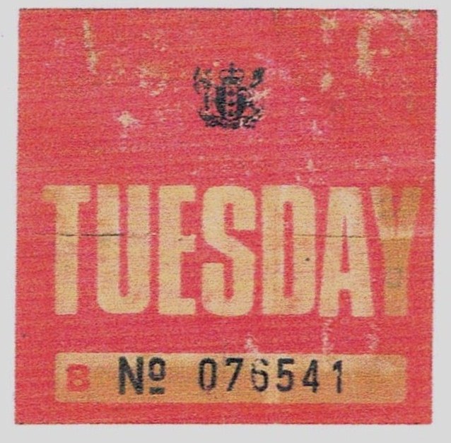 Name:  NZ Number Plates #046 1979 Carless Day Sticker Tuesday DF4958 1979 front CCI08092015 (3).jpg
Views: 232
Size:  130.1 KB