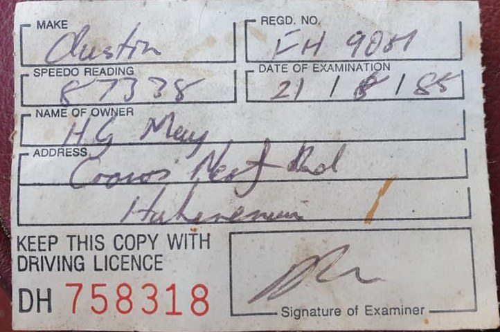 Name:  NZ Number Plates #133 1985 Warrant Sticker Austin FH9067 Q 1985 John Vevers  (2).jpg
Views: 208
Size:  116.3 KB