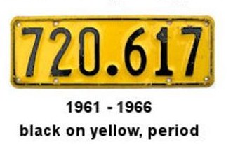 Name:  NZ Number plates #966 1961 - 66 Black Yellow dot last issue crop R Armstrong.jpg
Views: 1420
Size:  47.3 KB