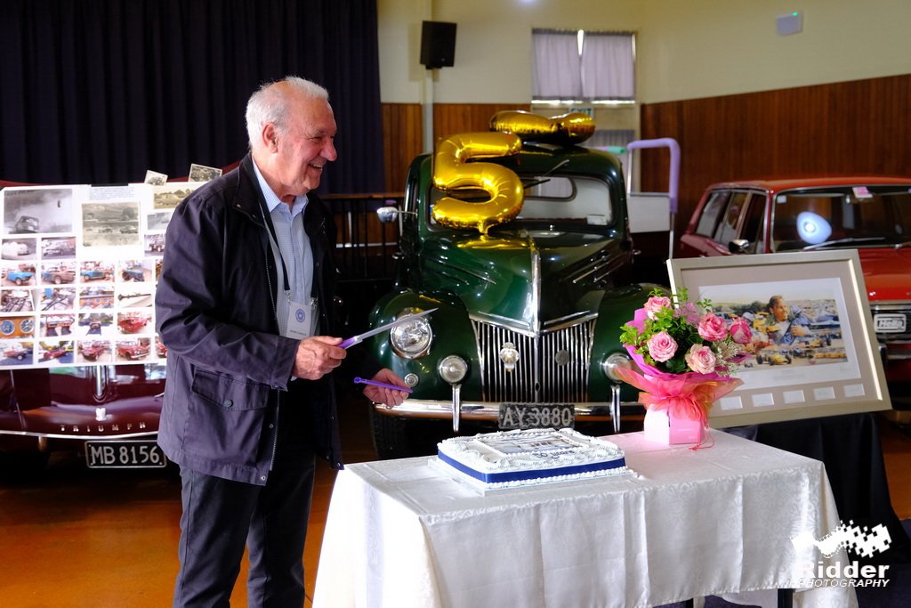 Name:  NSCC 2022 #832 Morrie Chandler cuts the cake Rob Williams Ford V8 at back 20 Aug 2022 photo Geof.jpg
Views: 774
Size:  133.9 KB