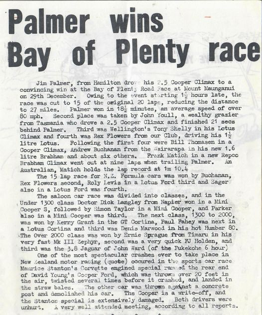 Name:  Motor Racing Mt Maunganui #014 1963 event Report Jim Palmer wins Car Club magazine early 1964 Gr.jpg
Views: 318
Size:  98.6 KB