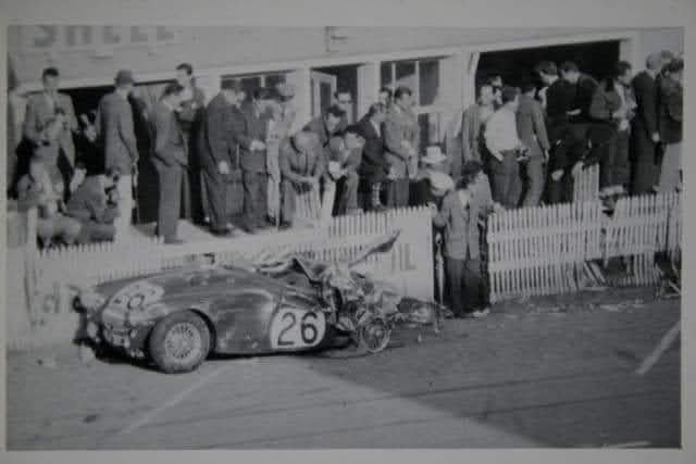 Name:  AH 100S #335 NOJ393 The works car #26 Le Mans 1955 The accident against wall .jpg
Views: 208
Size:  33.5 KB