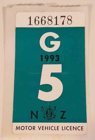 Name:  NZ Number Plates #793 1993 NZ Registration Sticker 1668178 Green front (3).jpg
Views: 1452
Size:  58.9 KB
