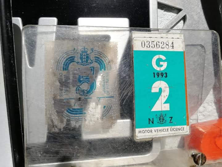 Name:  NZ Number Plates #295 1993 NZ Registration Sticker 0356284 Green and Faded Wof Sticker May on hi.jpg
Views: 1459
Size:  53.4 KB