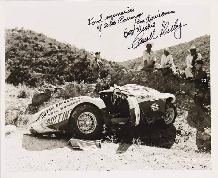 Name:  AH 100S #112 Carrera Panamericana 1954 accident signed postcard Carroll Shelby arch AH .jpg
Views: 492
Size:  71.2 KB