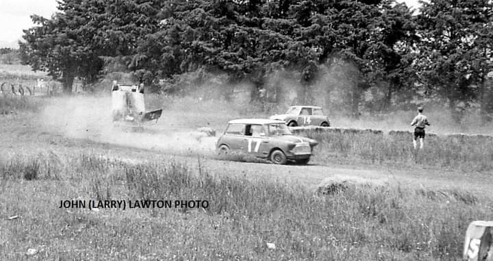 Name:  Motor Racing Kerepehi #016 TVCC 1967 Feb Mini rolling over #2 close up John Larry Lawton.jpg
Views: 733
Size:  56.7 KB