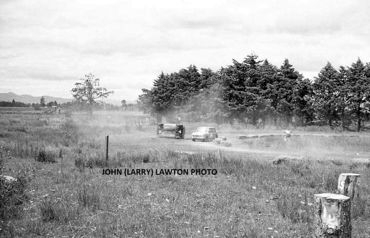 Name:  Motor Racing Kerepehi #017 TVCC 1967 Feb Mini rolling over #3 on its side John Larry Lawton .jpg
Views: 758
Size:  90.6 KB
