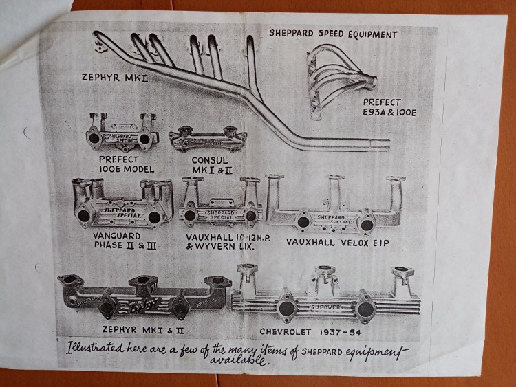 Name:  Mistral #126 Mistral - Sheppard Speed Equipment Manifolds - Ford Chev Vanguard Vauxhall Weltex b.jpg
Views: 491
Size:  142.3 KB