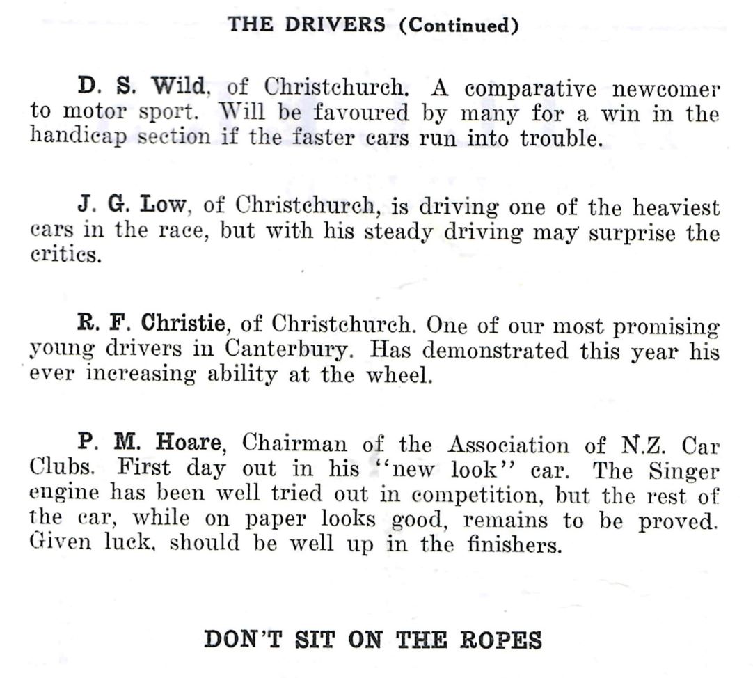 Name:  Wigram 1949 #029 1949 NZ Championship Road Race Wigram Notes on Drivers part 3 136 kb sml arch G.jpg
Views: 563
Size:  136.1 KB