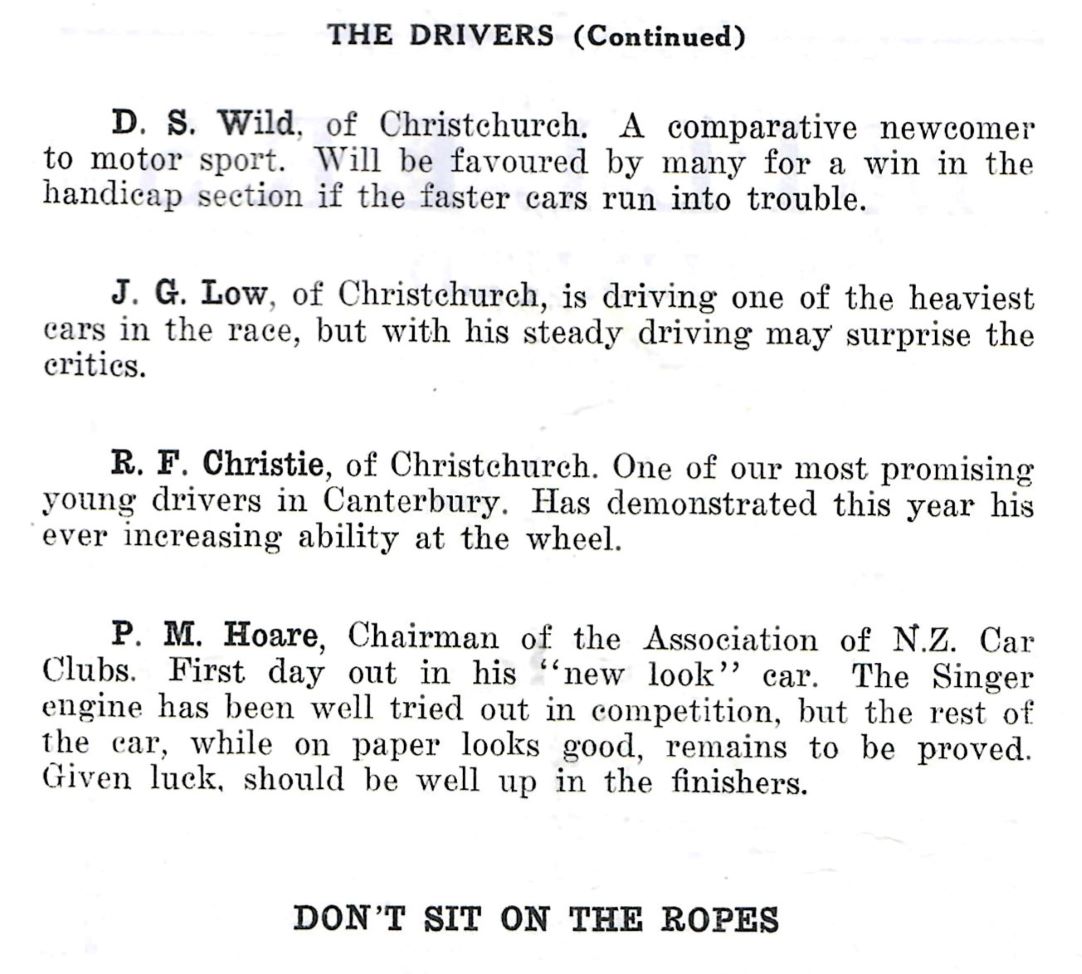 Name:  Wigram 1949 #029 1949 NZ Championship Road Race Wigram Notes on Drivers part 3 136 kb sml arch G.jpg
Views: 124
Size:  136.1 KB