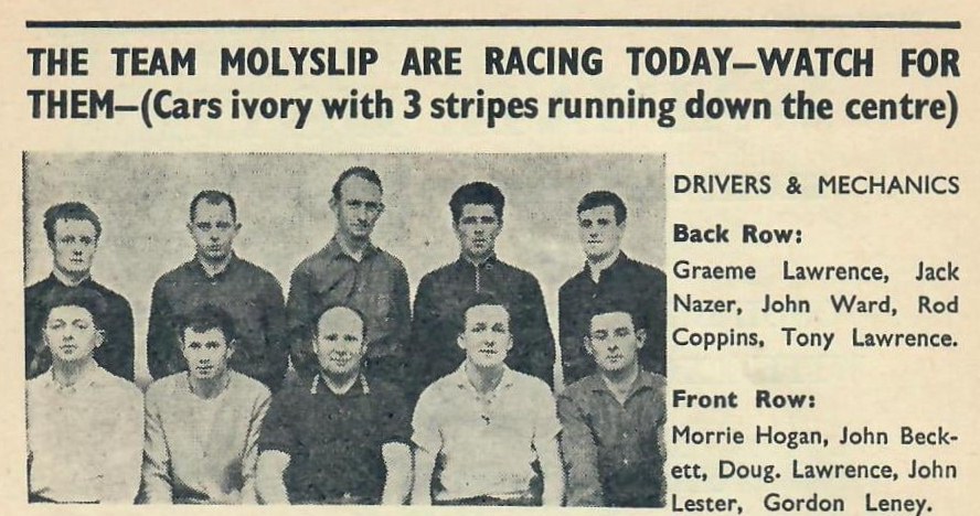 Name:  Ford #146 1965 Team Molyslip Drivers and Mechanics Lawrence x 3 Graham Woods.jpg
Views: 567
Size:  143.2 KB