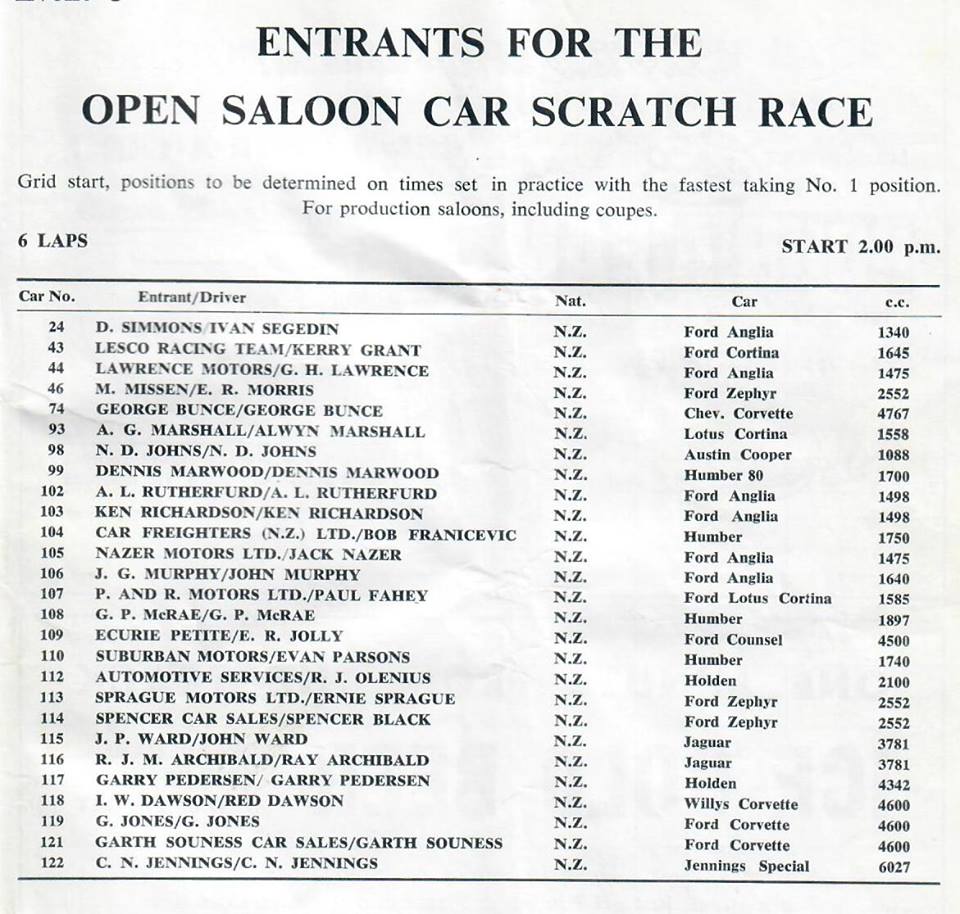 Name:  Ford #144 Pukekohe 1964 Allcomer field 1964 entry list Lawrence Anglia arch Graham Woods.jpg
Views: 148
Size:  125.5 KB