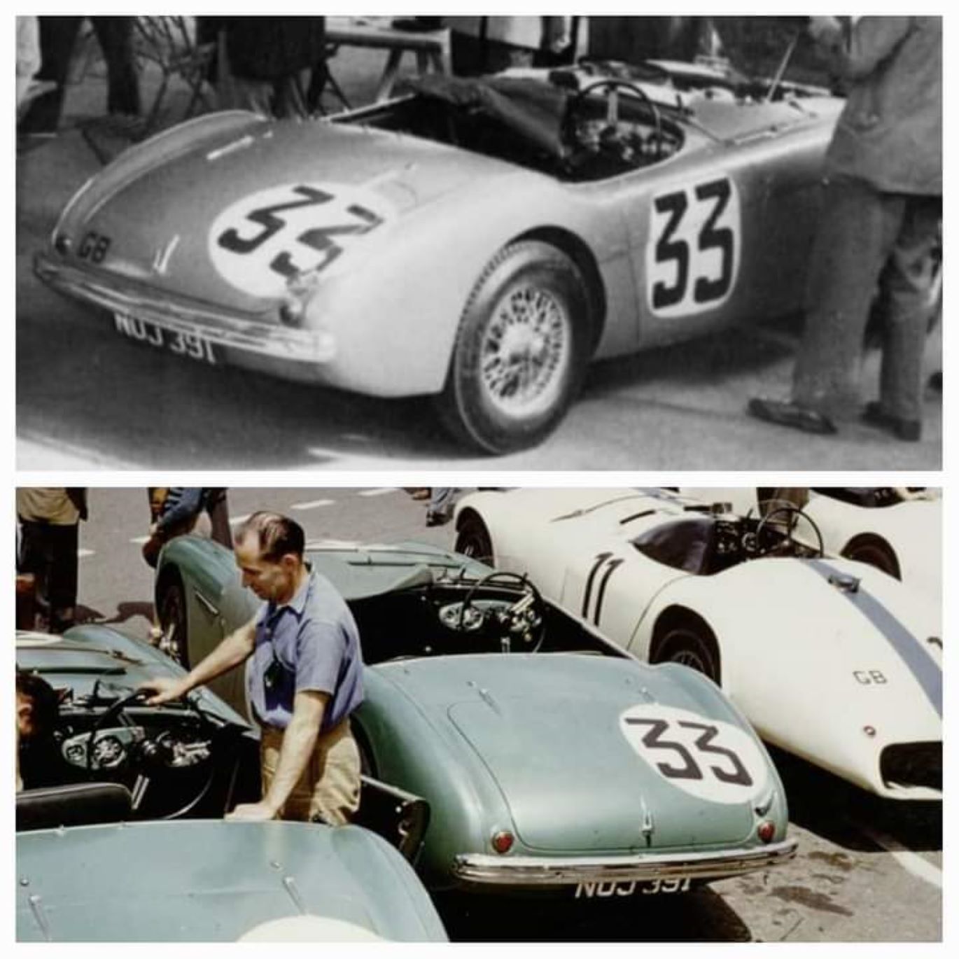 Name:  AH 100S #230 Austin-Healey 100 NOJ 391, SPL 224B Le Mans 1953 #33 and w #34 and Nash Healey arch.jpg
Views: 48
Size:  177.3 KB