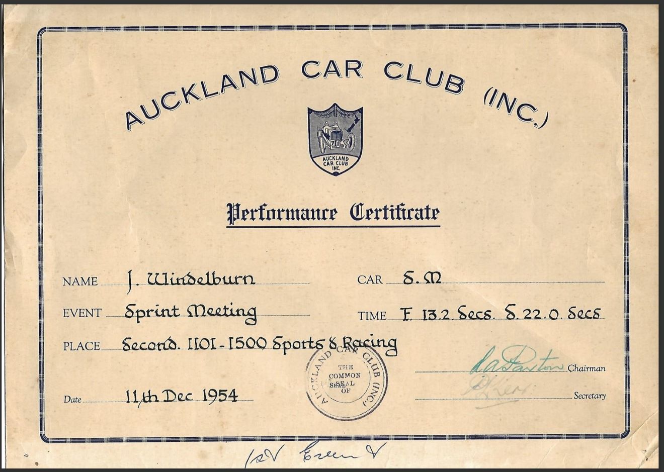 Name:  ACC 1954 #054 Certificate of Performance ACC Sprint 1954 John Windelburn Singer S.M. first Event.jpg
Views: 32
Size:  178.5 KB