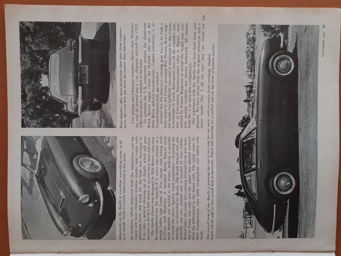 Name:  Motoring Books #617 Road and Track November 1963  Apollo GT -Buick article P2 page 35 178kb arch.jpg
Views: 564
Size:  177.8 KB