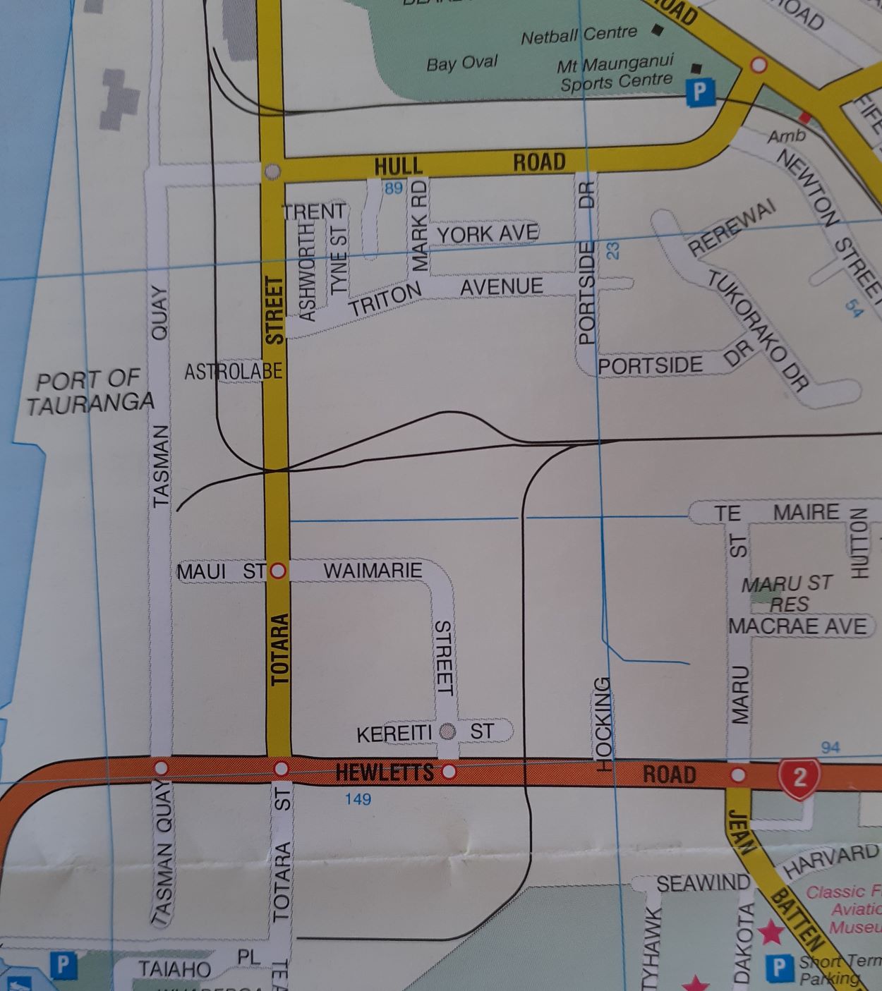 Name:  Mt Maunganui #007 1962 - 1963 Map of the area in 2020's Totara St Hull Road aligned North copy s.jpg
Views: 560
Size:  180.0 KB
