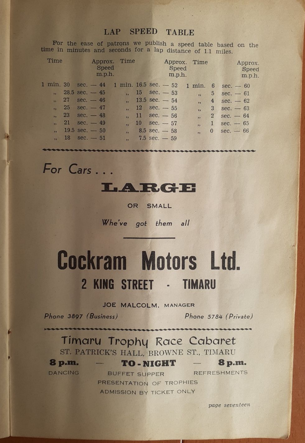 Name:  Timaru 1967 #138 Timaru Trophy Race Lap Speed Table Track 1.1 miles P 17 179kb arch Nic Hart.jpg
Views: 179
Size:  179.5 KB