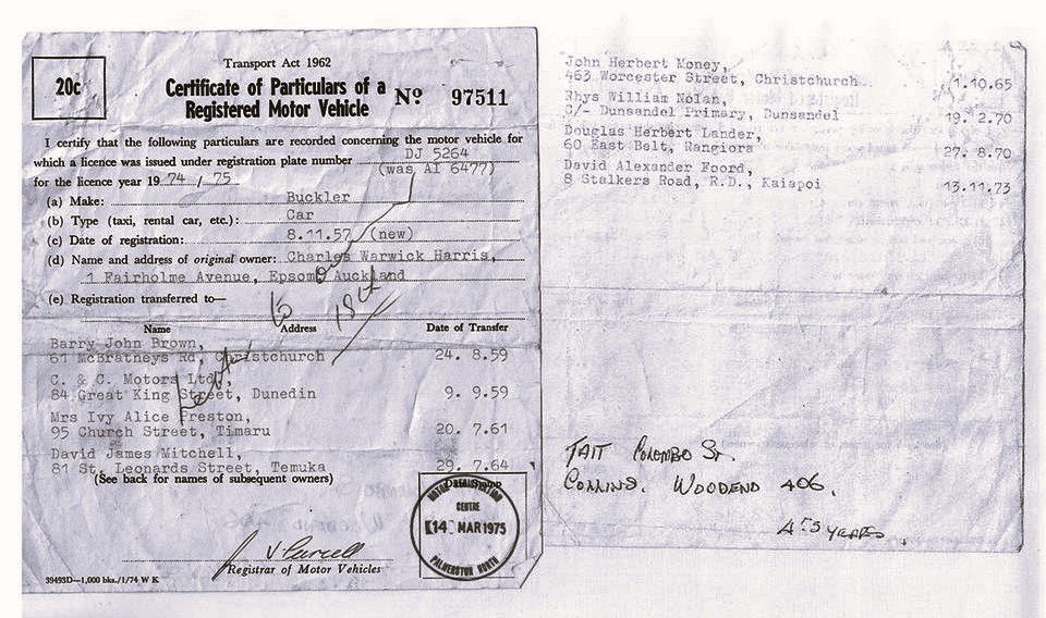 Name:  Bucklers in NZ #237 AI6477 DJ5264 Rego Papers owned by Rhys Nolan 2 page image Q G Currie A Warr.jpg
Views: 69
Size:  178.2 KB