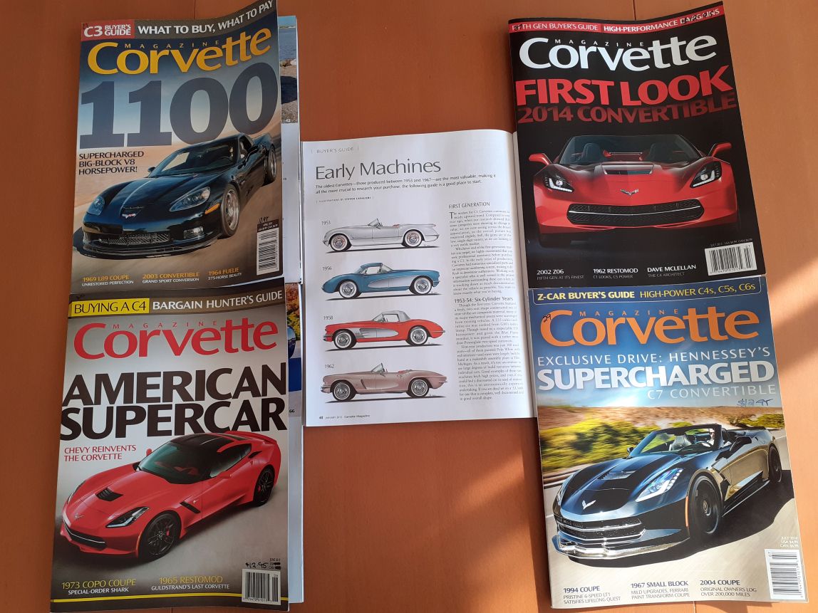 Name:  Chevrolet #307 Corvette Magazine USA 2012 - 2014 set 5 magazines 20250811 colln R Dowding .jpg
Views: 13
Size:  178.5 KB