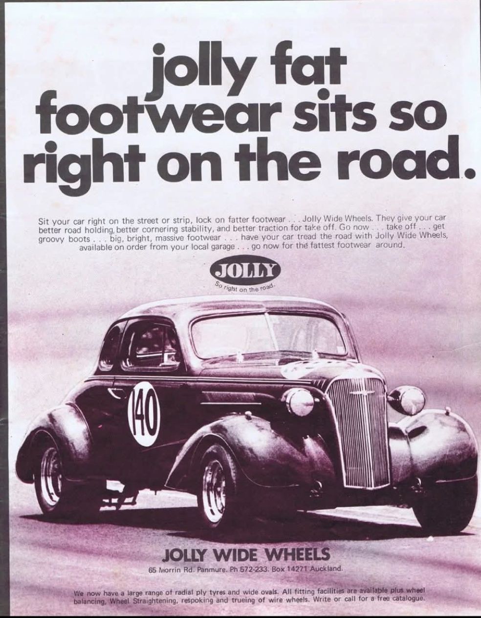 Name:  Chevrolet #250 NZ Hot Rod Magazine Advert Jolly Wide Wheels - Kevin Green 1937 Chevrolet Coupe G.jpg
Views: 42
Size:  178.9 KB